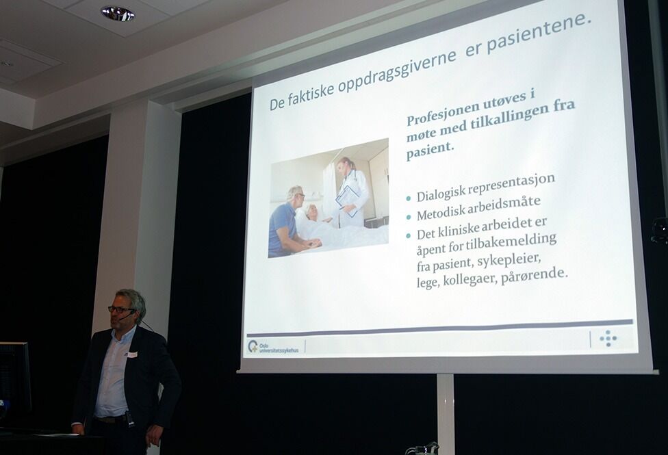 Sykehusprest ved Oslo Universitetssykehus, Øystein Buer understreket at pasientens behov må være styrende.
 Foto: Even Gran