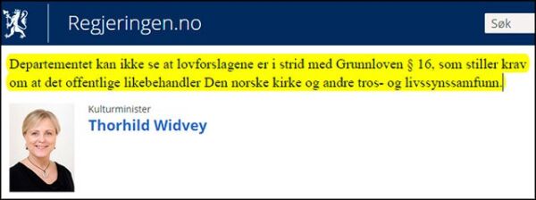 Vil endre loven for å slippe utgifter til tro og livssyn