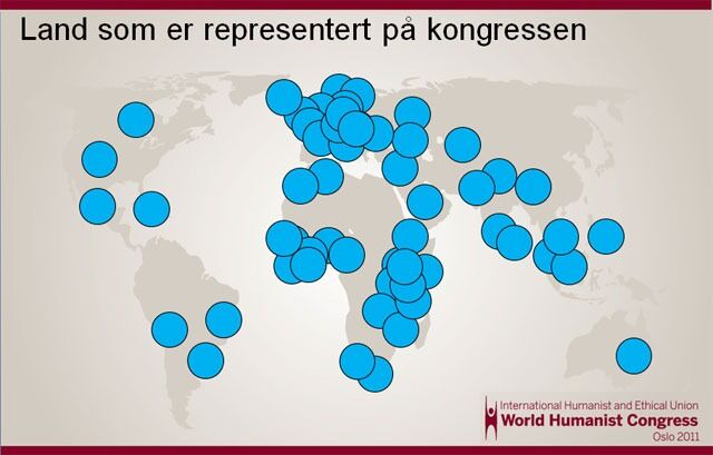 Rundt 60 nasjoner fra hele verden er nå representert på World Humanist Congress som arrangeres i Oslo i august.