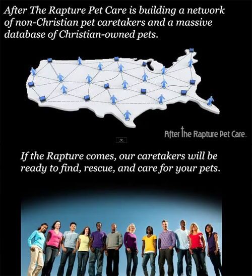 After The Rapture Pet Care hevder de har nettverk over hele USA.