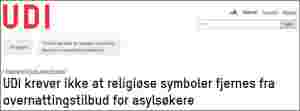 UDI tillater kors likevel
