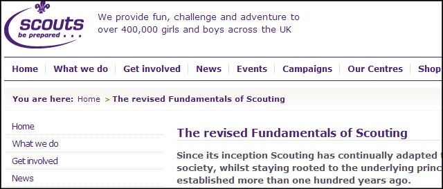 Her kan du lese hvordan Scout Foundation planlegger å oppdatere speiderløftet.