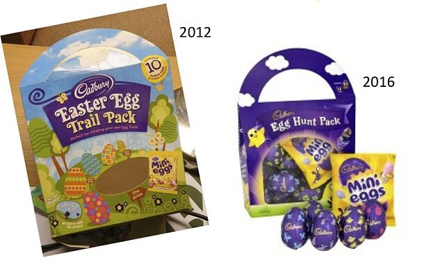 Eksempel på bilde som har blitt brukt for å skape inntrykk av at Cadbury er i ferd med å vrake påsken.