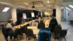 Haugalandet lokallag arrangerte filosofitreff under ledelse av spesialpsykolog og aktivt HEF-medlem Heine Hagenberg. Foto: Haugalandet lokallag av Human-Etisk Forbund
