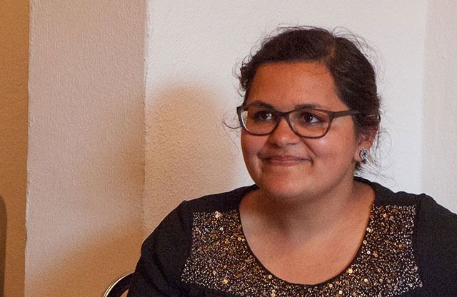 Fatima Sabir er filosof ved Roskilde Universitet med moralfilosofi som spesialområde. Hun jobber med en doktorgrad om nevroetikk, et nytt område innen filosofien der man diskuterer etiske problemstillinger som oppstår i kjølvannet av nevrovitenskapen.
 Foto: Rainer Lippold, Humanistisk Samfund