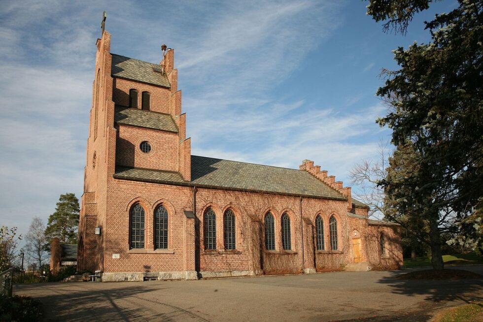 Nordstrand kirke.
 Foto: Wikimedia commons