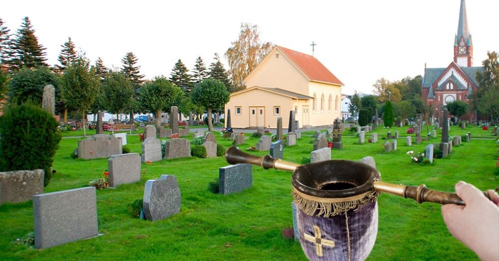 Hvis kommunene får ansvaret for gravferd, må de forberede seg på å betale ut kirken.
 Foto: Wikipedia commons@Luberth + Fritanke.no (mod.)