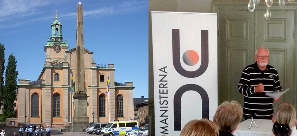 Nå er Svenska kyrkan og Humanisterna likestilt ved den årlige åpningen av den svenske Riksdagen i september.
 Foto: Wikimedia commons + Humanistbloggen