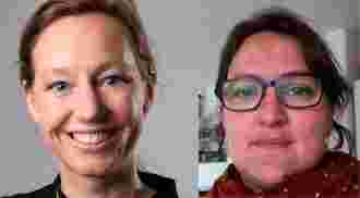 Sidsel Kjems (t.v.) og Lone Ree Milkær er leder (formand) og nestleder (næstformand) for Humanistisk Samfund i Danmark. Les mer om dansk humanisme her.