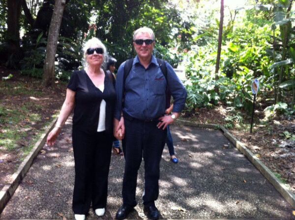 Torill og hennes nåværende mann, Leiv Egil, på tur i Colombia i 2013.
 Foto: privat