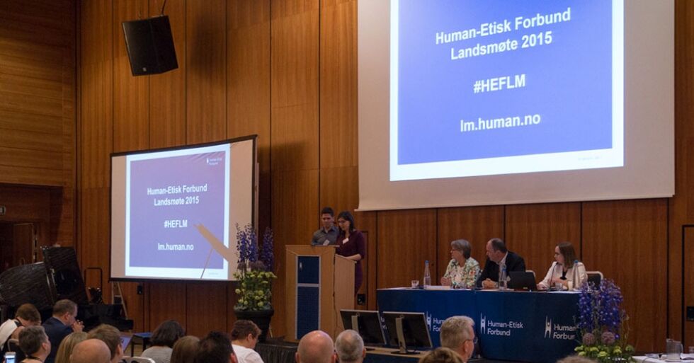 Fra Human-Etisk Forbunds landsmøte i 2015.
 Foto: Arnfinn Pettersen