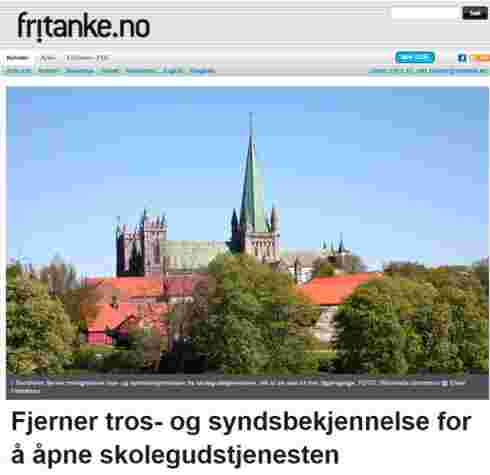 Den 26.9. meldte vi at biskopen i Nidaros råder sine menigheter til å tilpasse skolegudstjenestene slik at de blir mer inkluderende.