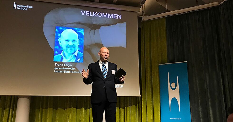 – Med 90 000 medlemmer kan vi bli en mobiliserende kraft i vårt samfunn, sa Trond Enger i talen til landskonferansen.
 Foto: Even Gran