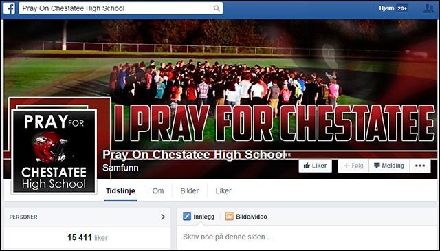Over 15 000 har så langt trykket liker på Facebook-gruppa som støtter elevenes rett til å be.