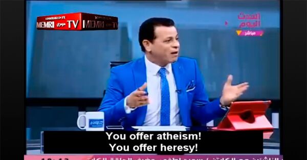 Ateist kastet ut av tv-studio i Egypt