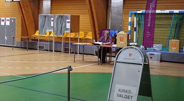Bare 3,2 prosentpoeng økning i kirkevalget