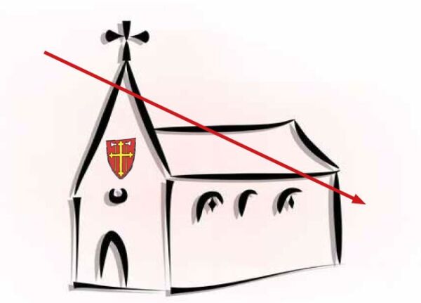 Nedgangen fortsetter for folkekirken