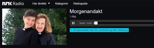 Nedgang for morgenandakten på NRK P1 siden 2015