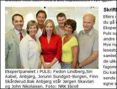 KJENDISLEGE: Siri Aabel har sittet i ekspertpanelet til NRK-Puls, blant annet sammen med Jørgen Skavlan. Nå får hun skarp kritikk fra Rådet for legeetikk.