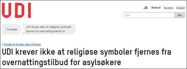 UDI tillater kors likevel