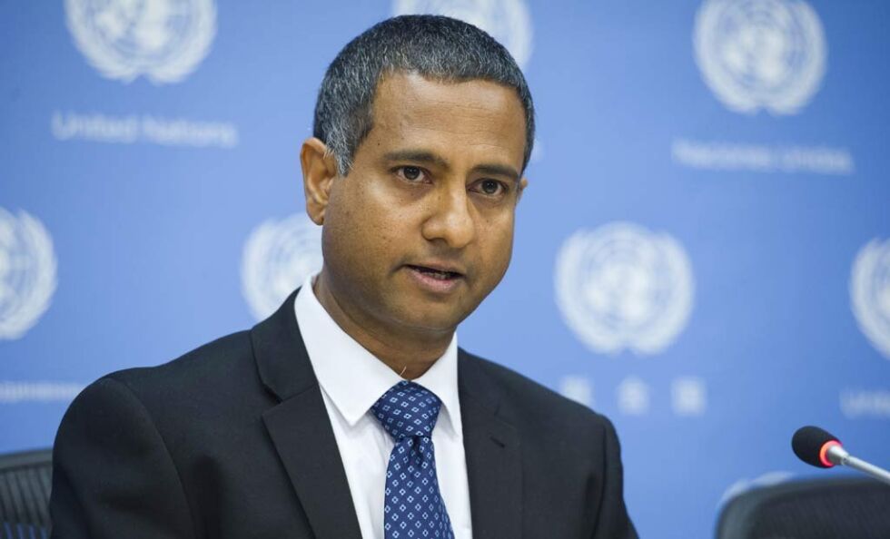 FNs nyutnevnte spesialrapportør for religions- og trosfrihet, Ahmed Shaheed, har skrevet forordet i rapporten. Det kan du lese her.
 Foto: FN/Amanda Voisard