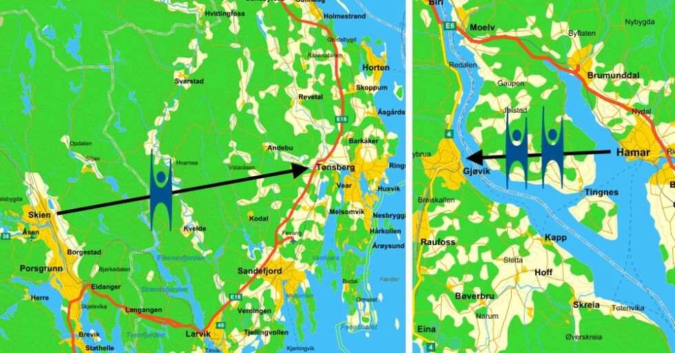 HEF vil ikke lenger ha et betjente kontorer i Skien og Hamar. Stillingen i Skien flyttes enten til Tønsberg, Arendal eller Kristiansand.