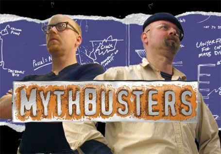Adam Savage og Jamie Hyneman leder programmet Mythbusters på Discovery Channel.