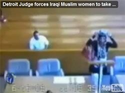 Land med statskirkeordning vil lettere bli dømt for ting som dette: I fjor tvang en dommer i Michigan USA en muslimsk kvinne til å ta av seg hijaben under en rettslig høring. Se hendelsen på Youtube.