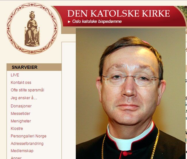 Biskop Bernt Eidsvig kjente til praksisen med registrering uten samtykke, viser interne kirkedokument.
 Foto: faksimile/katolsk.no