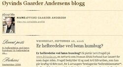 I denne bloggen skal pinsepredikanten Øyvind Gaarder Andersen framover spre det glade budskap. Først ut på hoggestabben er HEFs Levi Fragell.