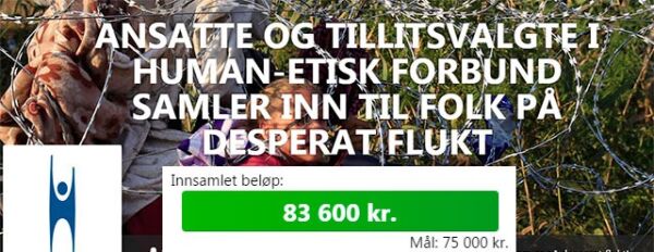 HEF-dugnad samlet inn 83.600 til flyktninger