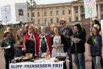 Fra HU-demonstrasjon foran Slottet 10.4.2011 Foto: Marit Simonsen