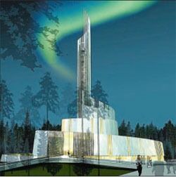Kommunepolitikere ønsker å lokke turister til Alta ved hjelp av Nordlyskatedralens spesielle arkitektur.