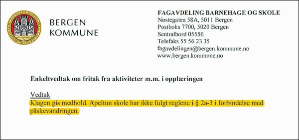 Apeltun skole brøt loven