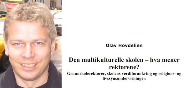 Olav Hovdelien har forsket på den multikuturelle skolen.