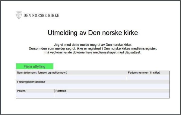 Over 40.000 har meldt seg ut av kirken i år