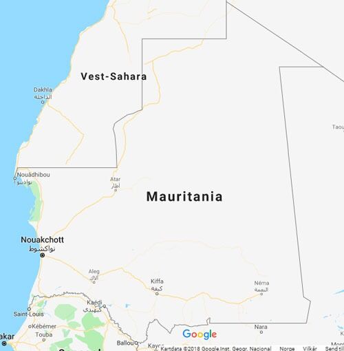 Mauritania er et land på nord-vestkysten av Afrika. Nesten hele landet består av ørken.
