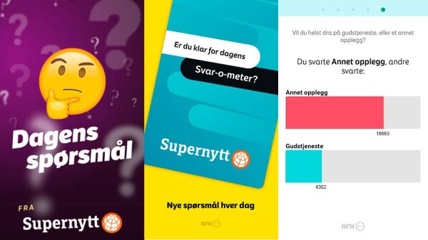 NRK spurte barna. Stort flertall vil heller ha «annet opplegg» enn gudstjeneste