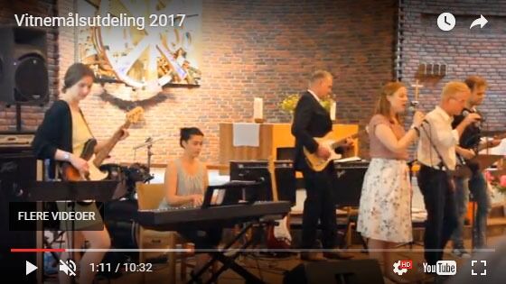 Se video fra vitnemålutdelingen i Østerås kirke nå i vår.