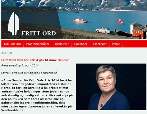 Prisen på kr. 400.000 deles ut på Operahuset i Oslo den 8. mai. Les mer i Fritt ords pressemelding..