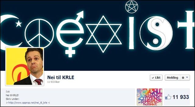 Aksjonen "Nei til KRLE" vokser raskt. Initiativtaker Magnus Hustveit liker ikke at KRF bruker forhandlingsmakten sin til å framheve sin egen religion på bekostning av andre.