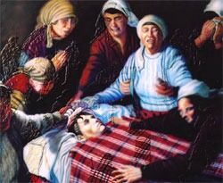 I 2006 prøvde Bush-regjeringen å stoppe eutanasiloven i Oregon, men tapte i Høyesterett. Maleri av Bernard Rauch.