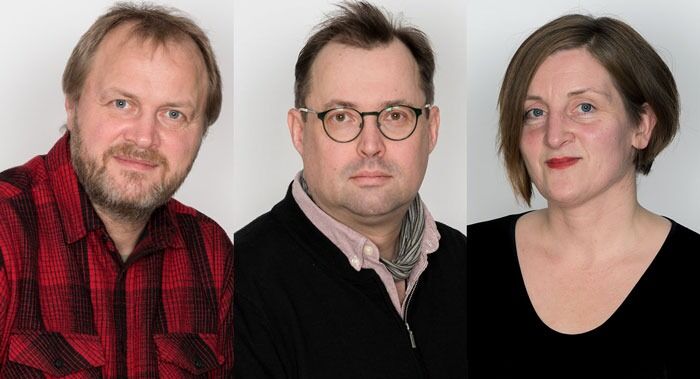 Fritanke.nos faste redaksjon utgjøres nå av Even Gran, Arnfinn Pettersen og Kirsti Bergh.
 Foto: Nora Lie