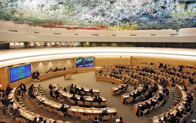Norges nasjonale institusjon for menneskerettigheter har ikke lenger talerett i dette organet - FNs menneskerettighetsråd.
 Foto: FN