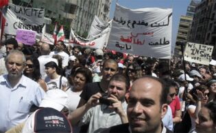 Sekulært opprør i Libanon