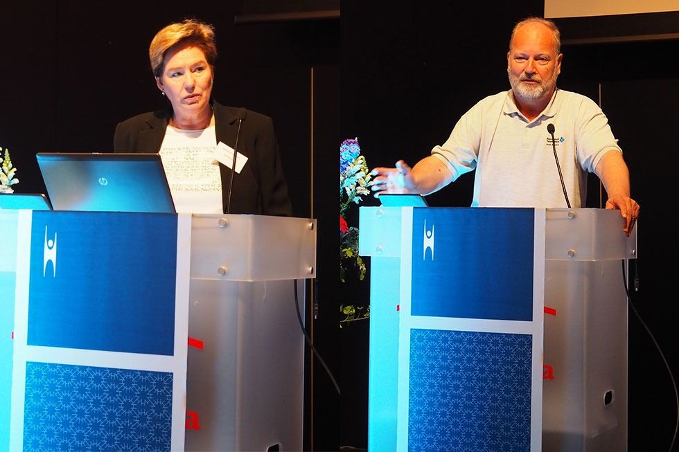 Kjersti Ø. Brataas og Stein Eriksen var uenige om Human-Etisk Forbund bør fjerne kontingenten.
 Foto: Even Gran