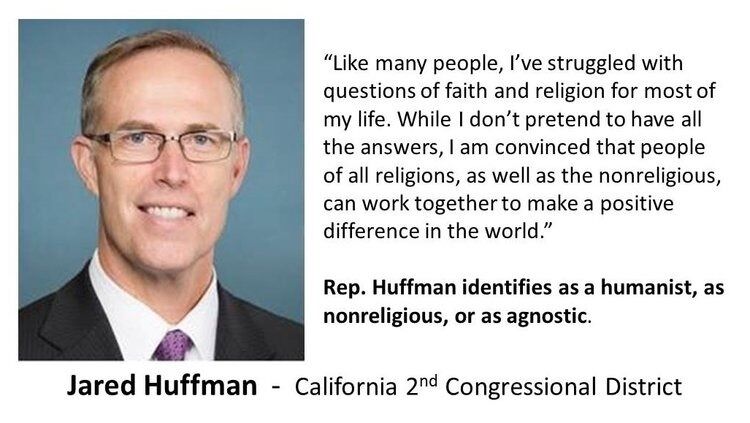 Jared Huffman er en av to erklært ikke-religiøse i den amerikanske kongressen.