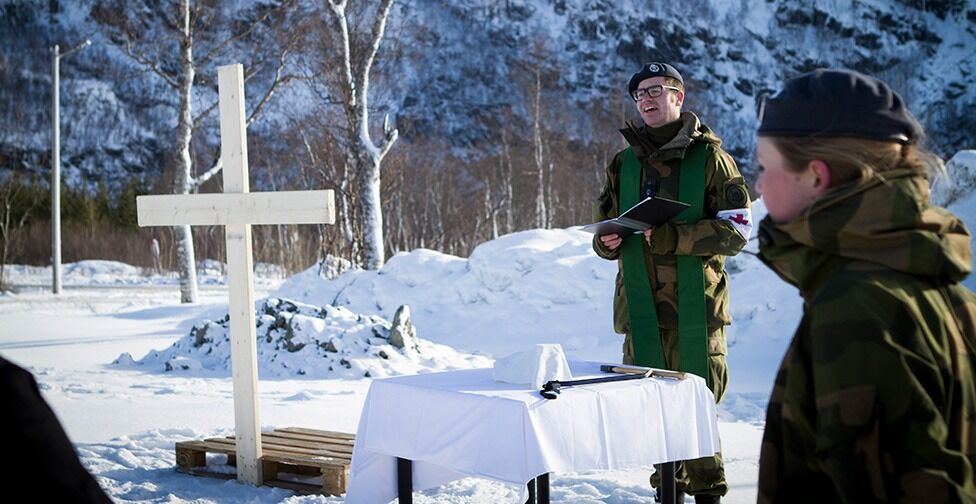 Nå skal Ørland få en ekstra feltprest. Bildet er fra vinterøvelsen Cold Response 2014.
 Foto: Mattis Wennemo/Forsvaret