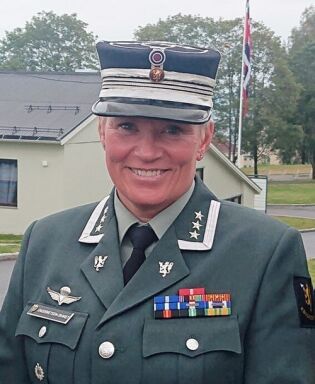 Oberst Sigrid Engebretsen-Skaret, sjef for Krigsskolen/Forsvarets høgskole.
 Foto: Forsvarets Høgskole