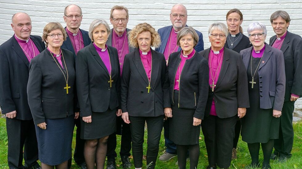 De tolv biskopene i Den norske kirke tar en historisk selvkritikk på vegne av Den norske kirke når det gjelder deres egen abortmotstand.
 Foto: Hege Flo Øfstaas/Bispemøtet